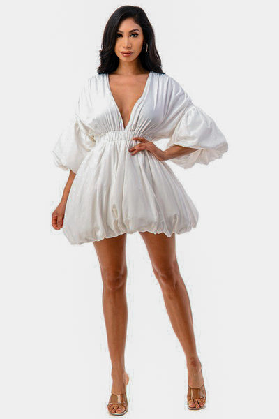 Puff Sleeve Puff Dress