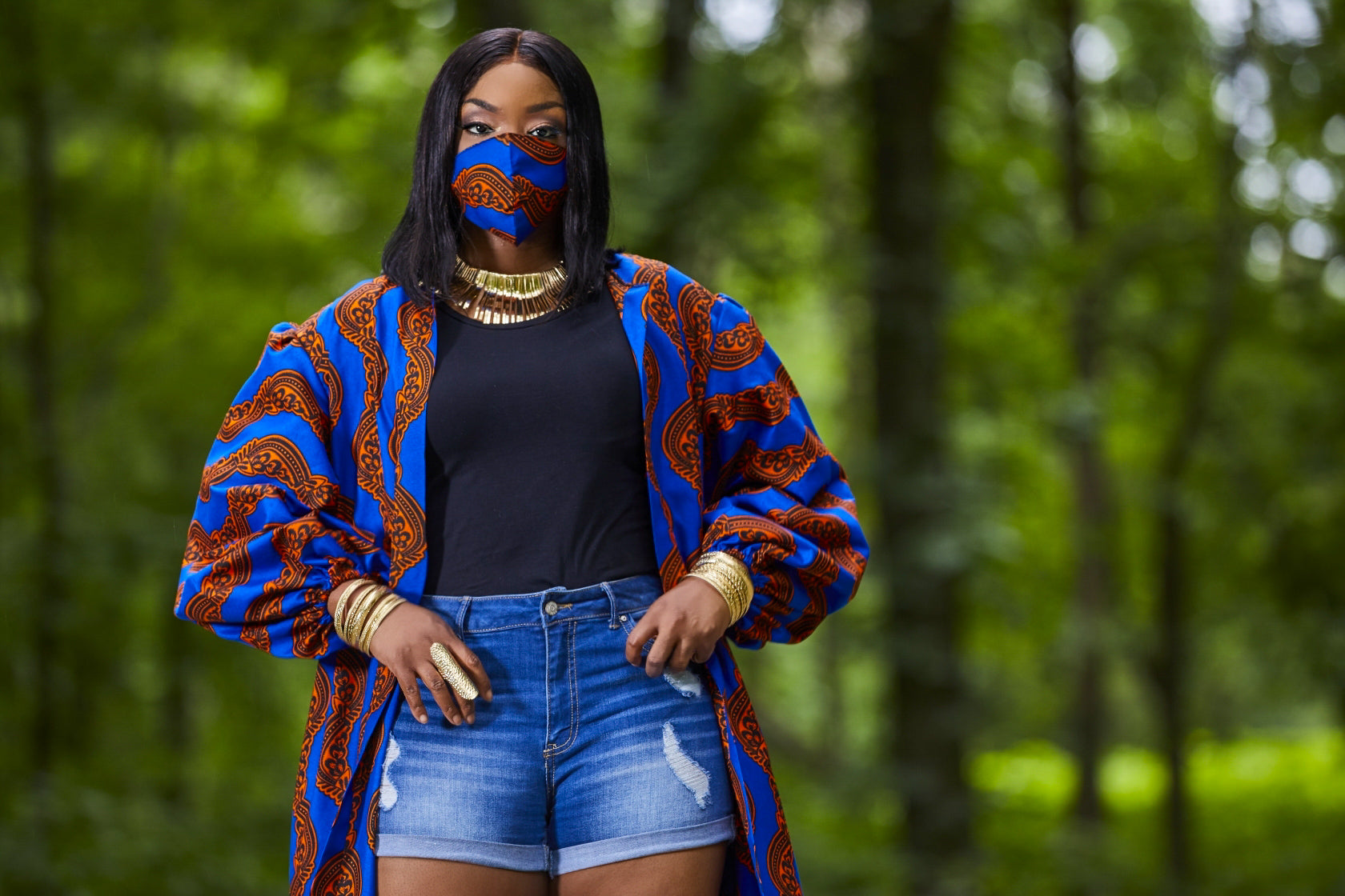 African Print Kimono – Zonya Campbell