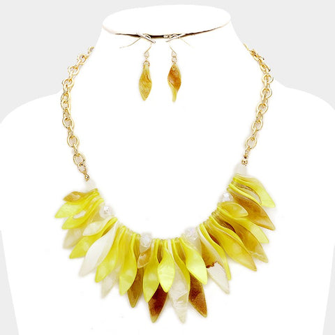 Cluster Leaf Necklace